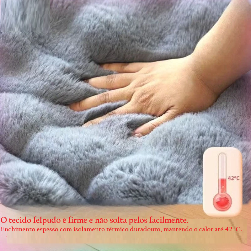 Tapete de Cama para Cão Grande - Almofada Dupla Face para Inverno