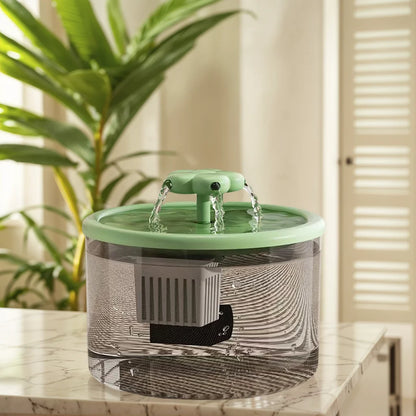 Fonte de Água para Gatos 1.5L Ultra Silenciosa com Filtro Automático