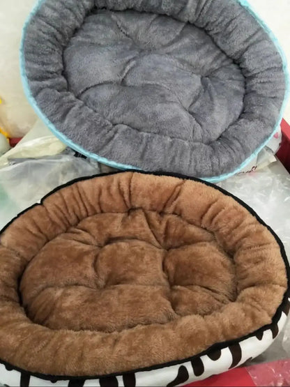 Cama para Cão Pequeno e Médio - Almofada Dupla Face em Algodão Macio e Quente