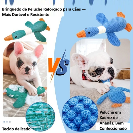 Brinquedos Pelúcia Indestrutíveis Cães Gatos Som Interativo Mastigar